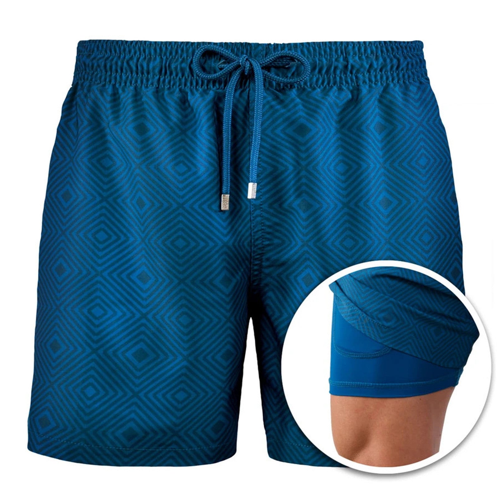 Summer Shorts Men's Beach Pants Sweatpants Printed Double Shorts - Free Shipping - Aurelia Clothing