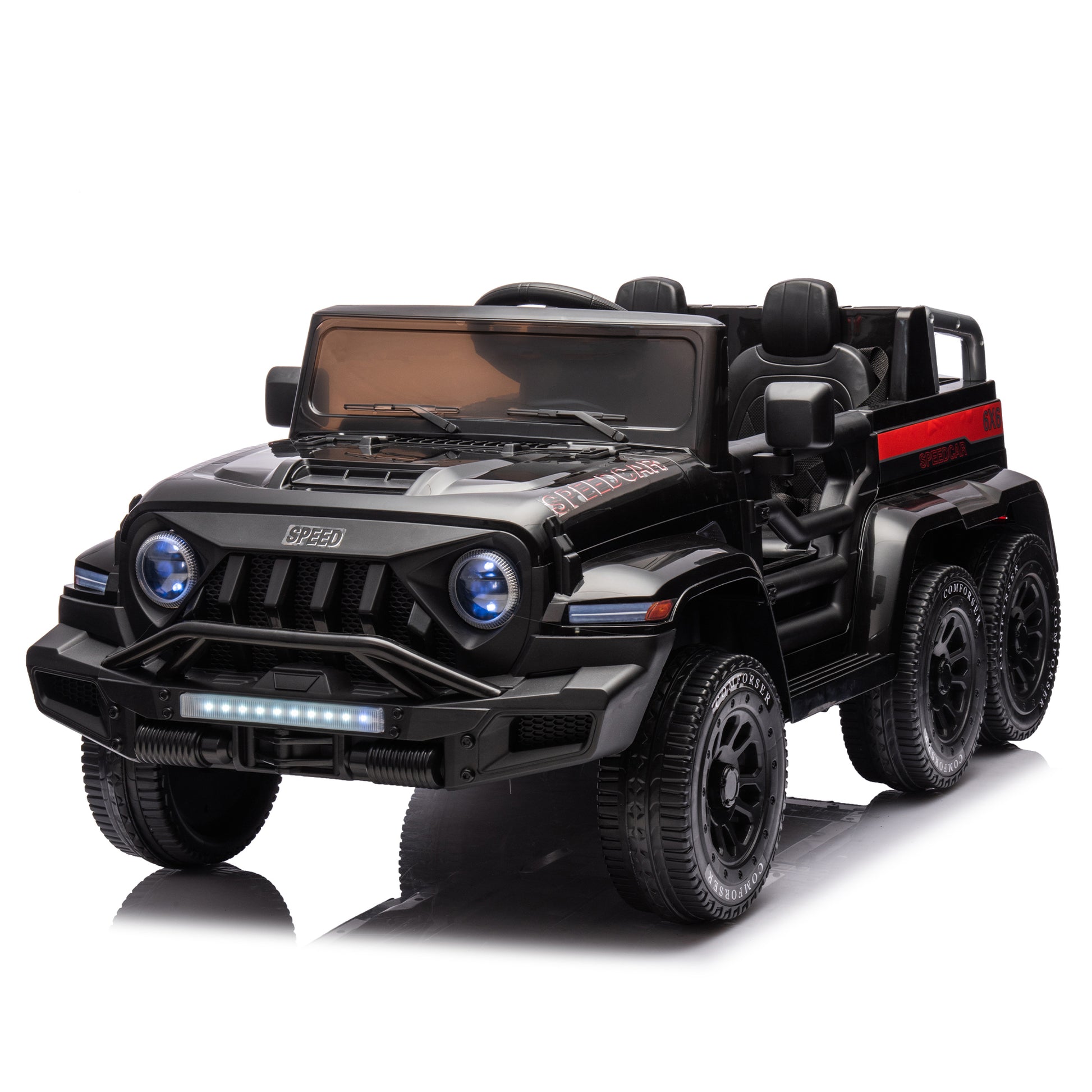 24V Ride On Car for Kids Battery Powered Ride On 4WD Toys with Remote Control,Parents Can Assist in Driving,Music and Lights,Five-Point Safety Belt,Rocking chair mode for back-and-forth swing - Aurelia Clothing