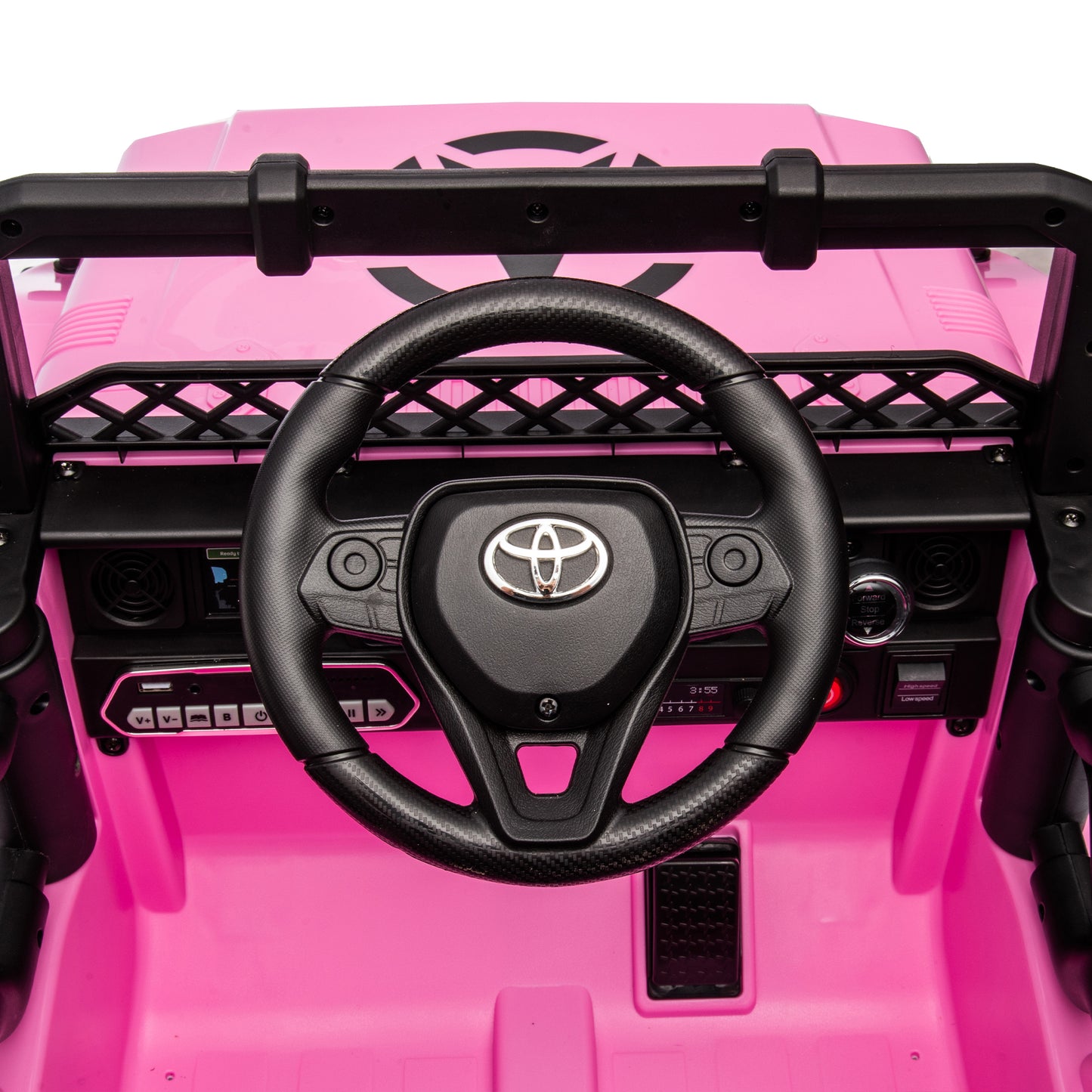 Licensed TOYOTA FJ Cruiser,12V Kids ride on car 2.4G W/Parents Remote Control,electric car for kids,Three speed adjustable,Power display, USB,MP3 ,Bluetooth,LED light,Three-point safety belt  - Aurelia Clothing