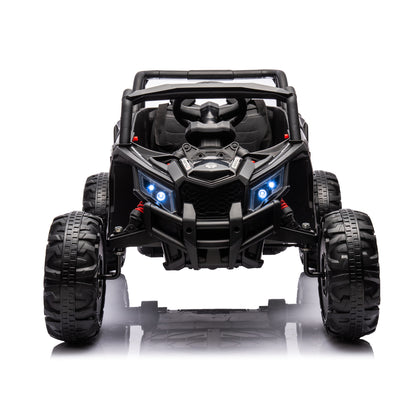 12V Ride On Car with Remote Control,UTV ride on for kid,3-Point Safety Harness, Music Player (USB Port/Volume Knob/Battery Indicator), LED Lights, High-Low Speed Switch - Off-Road Adventure f - Aurelia Clothing