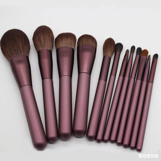 12 small grape beginner makeup brush sets - Free Shipping - Aurelia Clothing