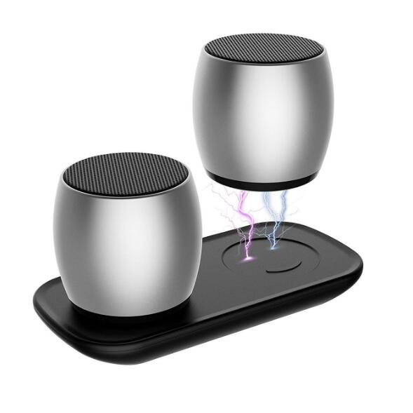 1 Pairs Mini Dual Speaker with Charging Base - Free Shipping - Aurelia Clothing