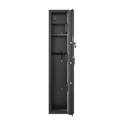 Password lock gun cabinet, can store five guns, three pistols, with internal storage box, with Magnetic introduction light - Free Shipping - Aurelia Clothing