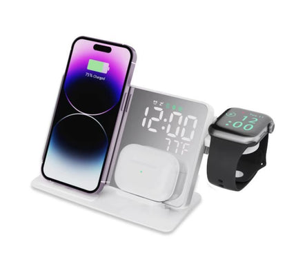 2-in-1 wireless charging time display alarm clock 15W thermometer wireless charging - Free Shipping - Aurelia Clothing