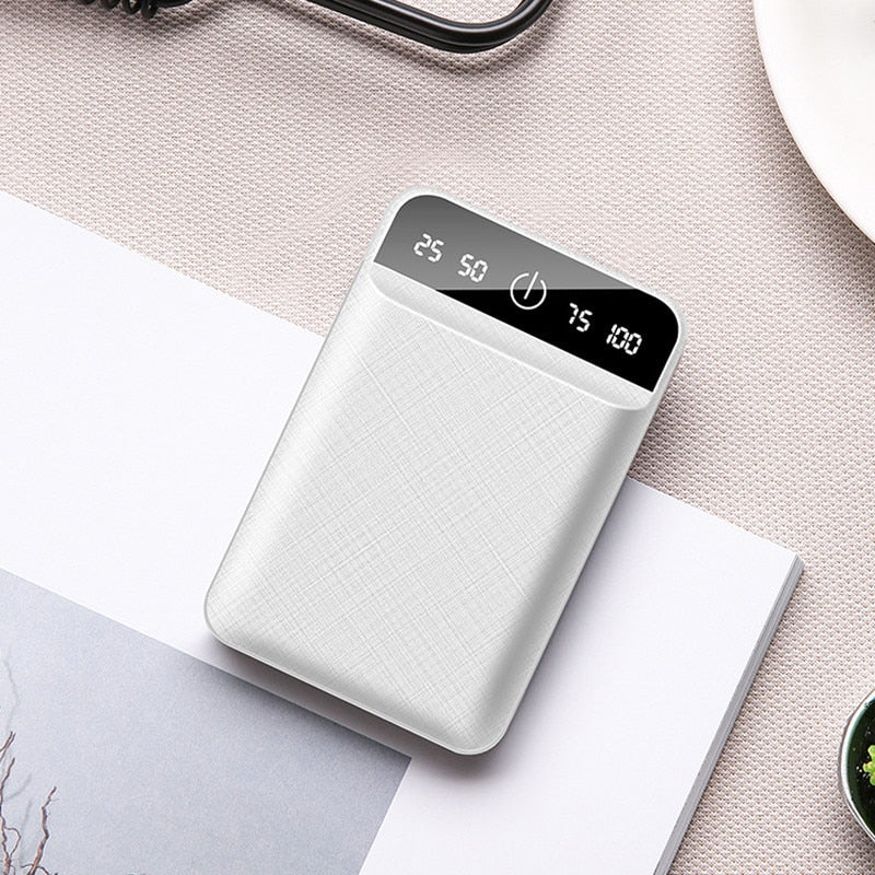 20000mAh Mini Charger Portable Two-way Fast Charging Power Bank Digital Display External Battery for iPhone Xiaomi Samsung - Free Shipping - Aurelia Clothing