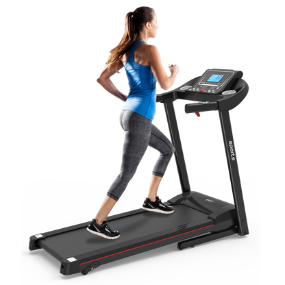 Fitshow App Home Foldable Treadmill with Incline, Folding Treadmill for Home Workout, Electric Walking Running Treadmill Machine 5" LCD Screen 250 LB Capacity Bluetooth Music - Free Shipping - Aurelia Clothing