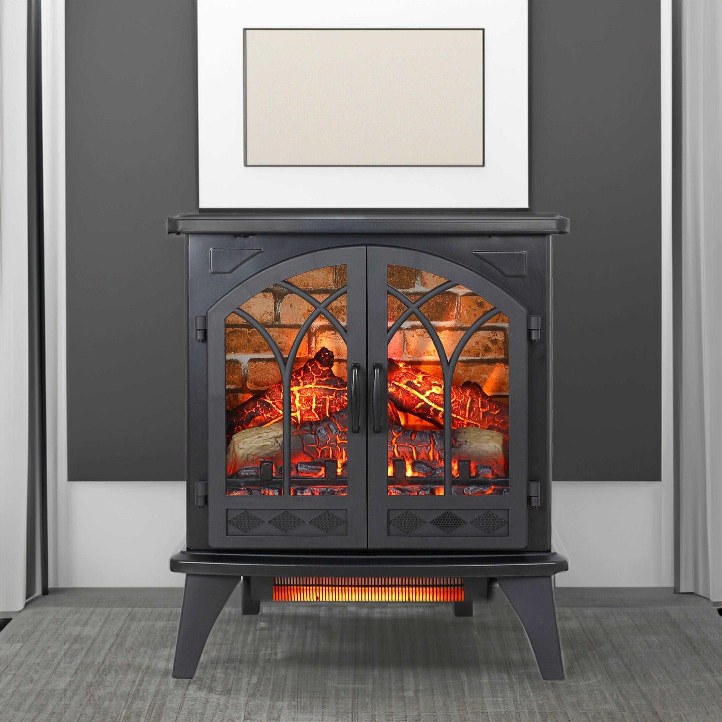 24 inch 3D Infrared Electric Stove with remote control - Free Shipping - Aurelia Clothing