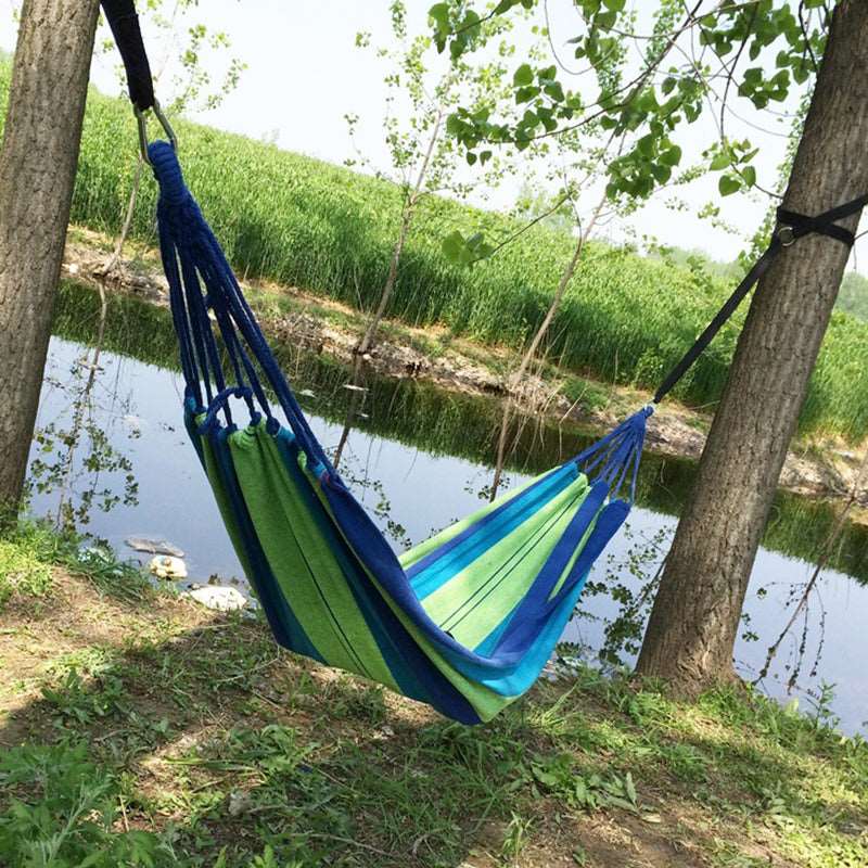 280*80cm  Camping Portable Outdoor Hammock Folding Single Hanging Canvas Hammock - Free Shipping - Aurelia Clothing