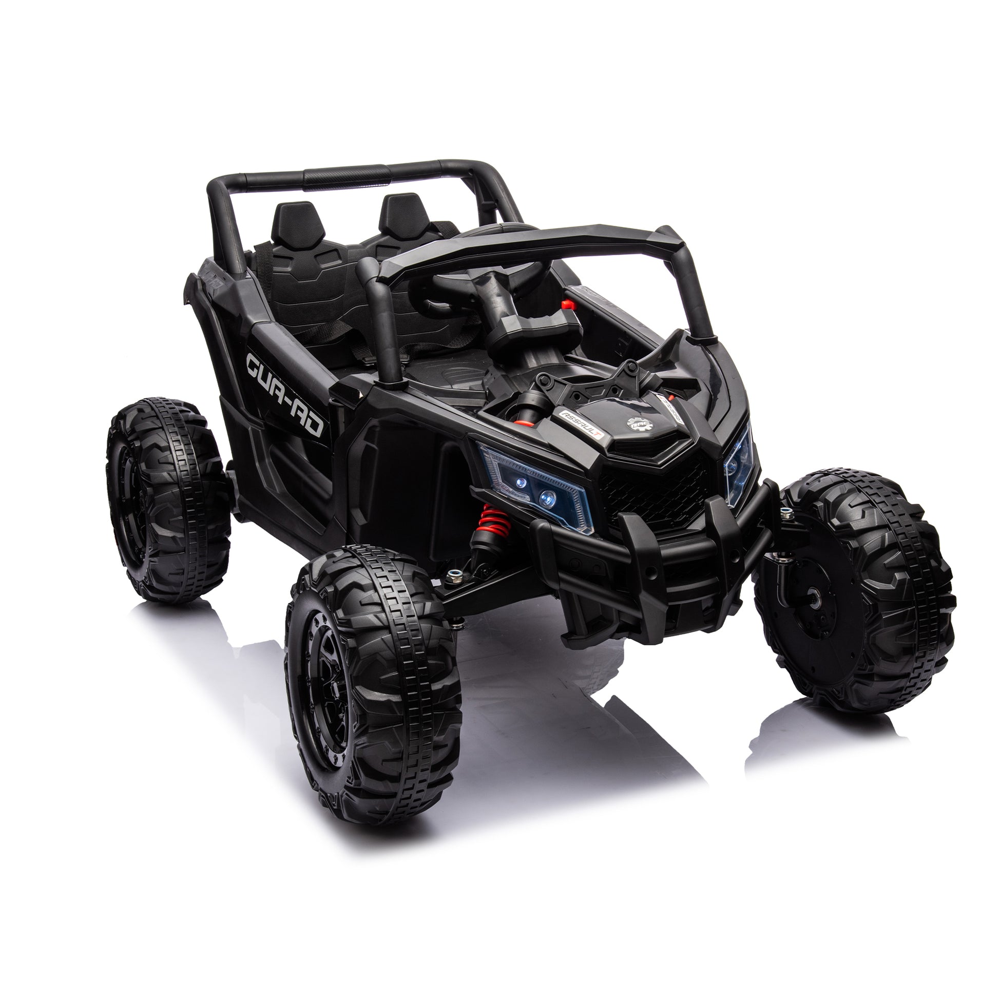 12V Ride On Car with Remote Control,UTV ride on for kid,3-Point Safety Harness, Music Player (USB Port/Volume Knob/Battery Indicator), LED Lights, High-Low Speed Switch - Off-Road Adventure f - Aurelia Clothing