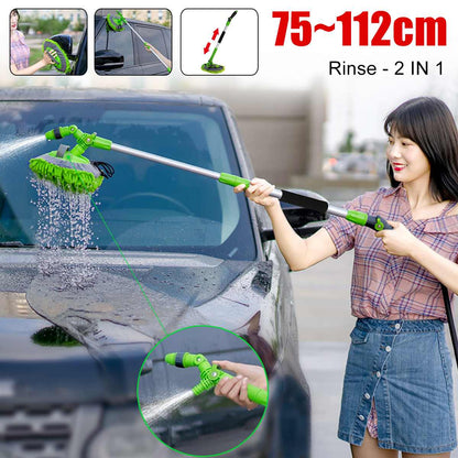 2 in 1 Car Wash Mop Mitt with Long Handle Chenille Microfiber Car Wash Dust Brush Extension Pole 75-112cm Scratch Cleaning Tool - Free Shipping - Aurelia Clothing