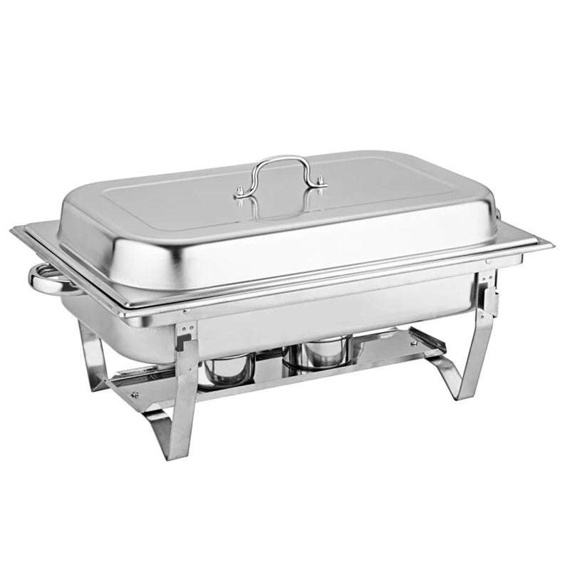 3 * 3L Chafing Dish Set Full Size Stainless Steel Silver Catering Warmer Set For Buffet Catering - Free Shipping - Aurelia Clothing