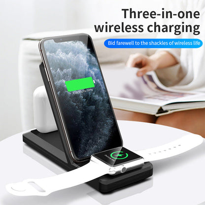 3-in-1 Wireless Charger Vertical Folding Wireless Charger 15W Fast Charge 3-in-1 Wireless Charger - Free Shipping - Aurelia Clothing