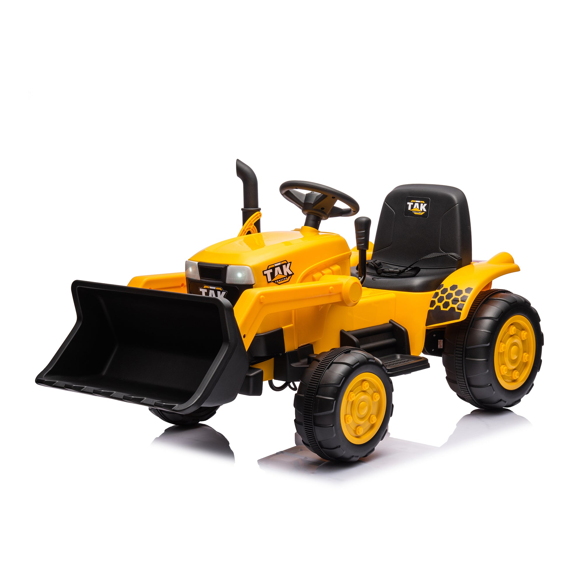 12V Kids Ride on Tractor Electric Excavator Battery Powered Motorized Car for Kids Ages 3-6, wiFront th Loader, Digging Handle, Remote Control, & Bright Headlight, Yellow - Free Shipping - Aurelia Clothing