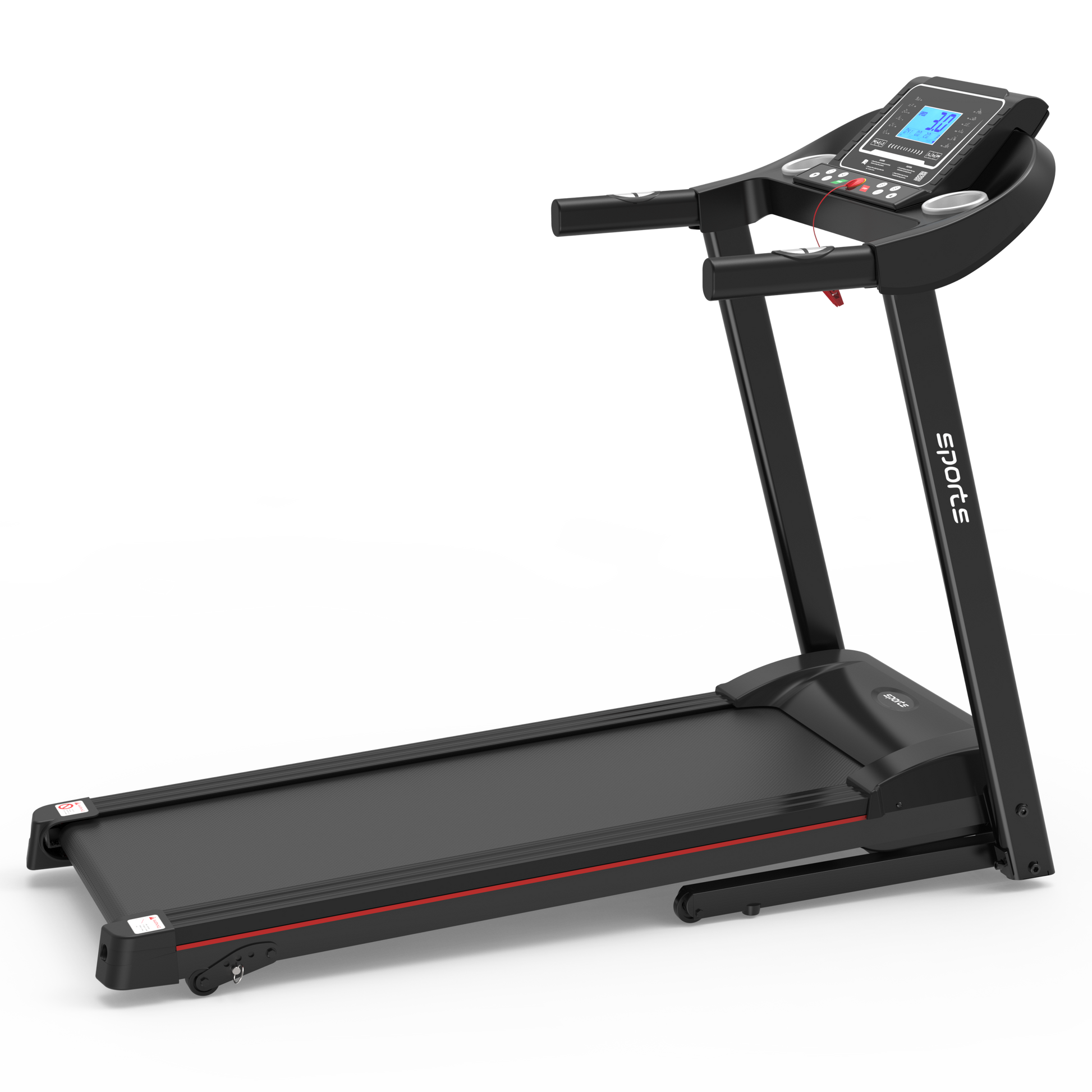 Fitshow App Home Foldable Treadmill with Incline, Folding Treadmill for Home Workout, Electric Walking Running Treadmill Machine 5" LCD Screen 250 LB Capacity Bluetooth Music - Free Shipping - Aurelia Clothing