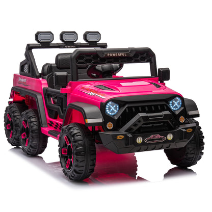 24V Ride On Large PickUp Truck car for Kids,ride On 4WD Toys with Remote Control,Parents Can Assist in Driving,Bluetooth music version,Pickup truck design with spacious storage in the rear. - - Aurelia Clothing