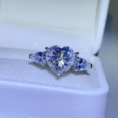 3 Carat Moissanite 925 Sterling Silver Ring - Aurelia Clothing