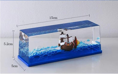 3D Ship Fluid Drift Bottle Wanli Sunshine Floating Boat Ornament Ship Going Merry Pirates Boat Decompression Toy Birthday Gift - Free Shipping - Aurelia Clothing