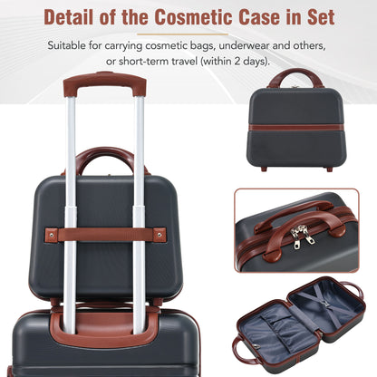 Hardshell Luggage Sets 3 Pieces 20"+28" Luggages and Cosmetic Case Spinner Suitcase with TSA Lock  Lightweight - Free Shipping - Aurelia Clothing