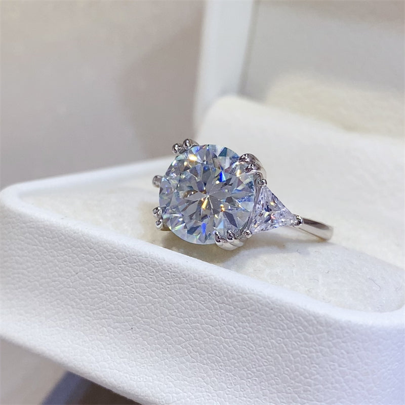 5 Carat Moissanite 925 Sterling Silver Ring - Aurelia Clothing