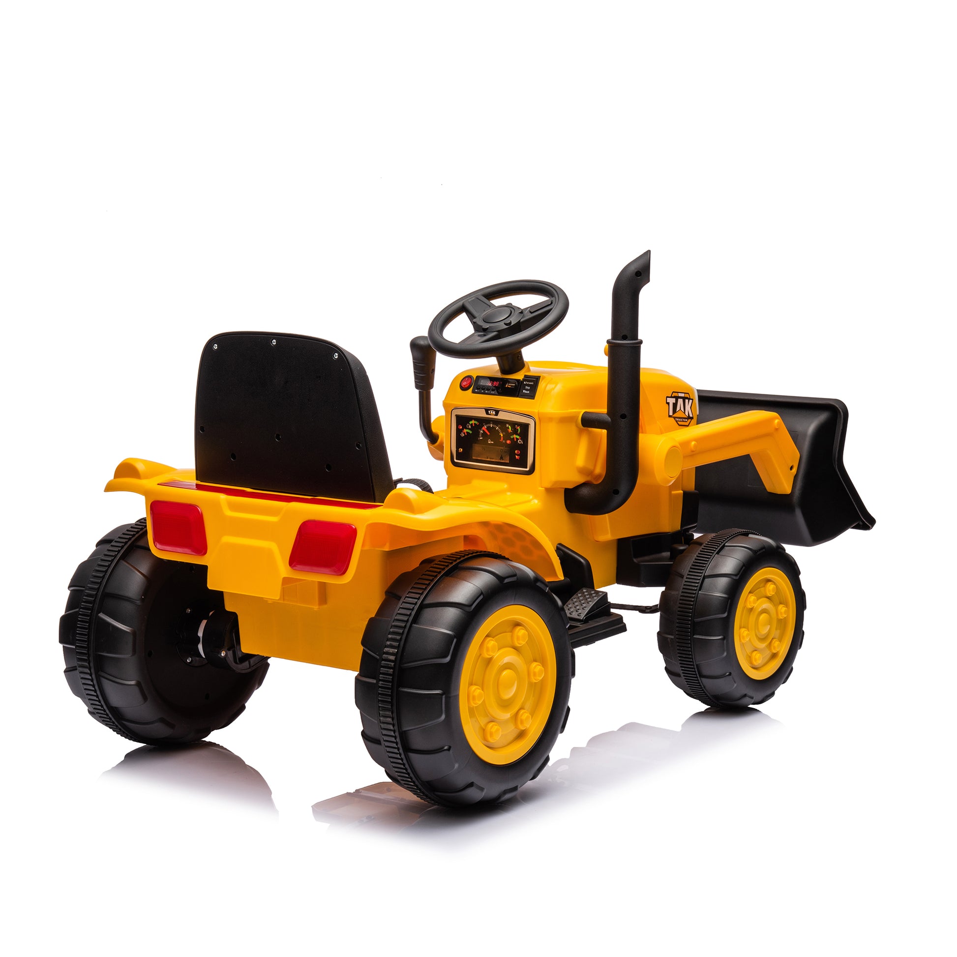 12V Kids Ride on Tractor Electric Excavator Battery Powered Motorized Car for Kids Ages 3-6, wiFront th Loader, Digging Handle, Remote Control, & Bright Headlight, Yellow - Free Shipping - Aurelia Clothing