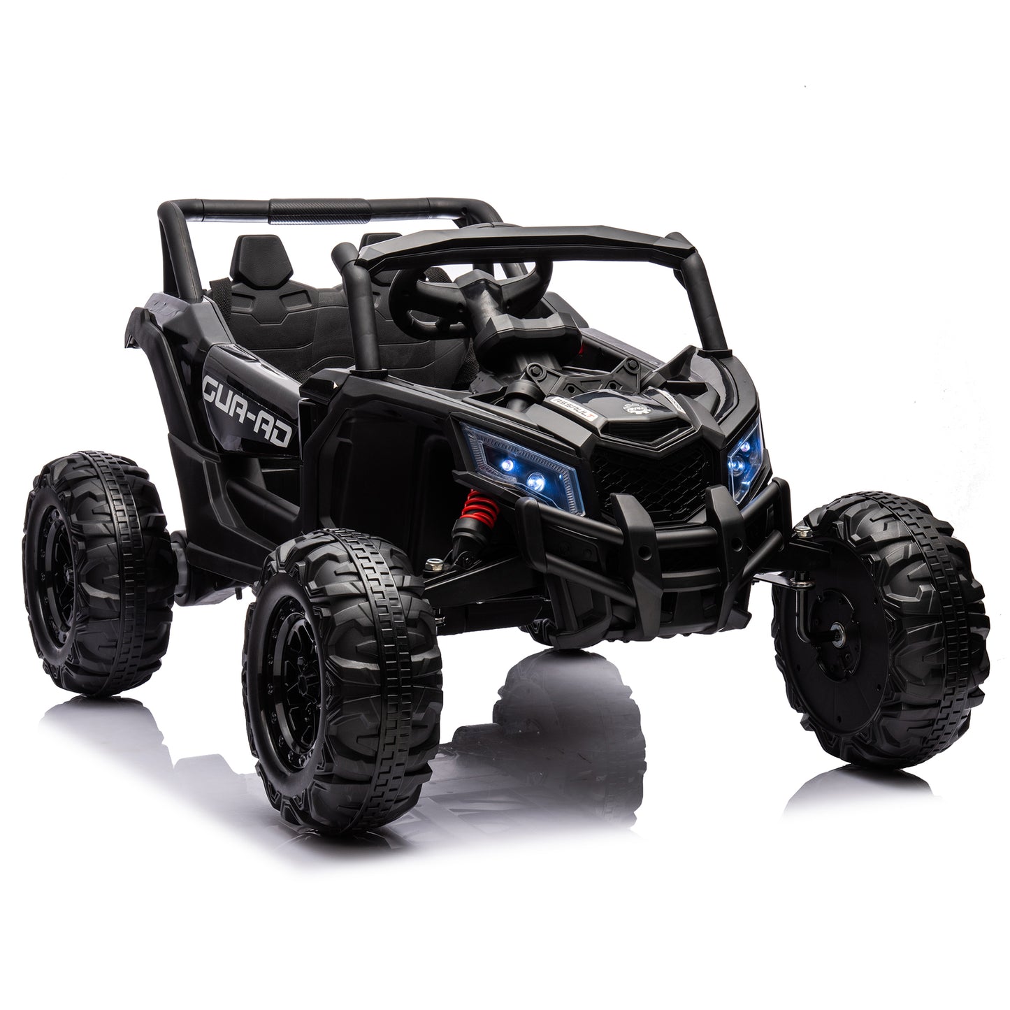 12V Ride On Car with Remote Control,UTV ride on for kid,3-Point Safety Harness, Music Player (USB Port/Volume Knob/Battery Indicator), LED Lights, High-Low Speed Switch - Off-Road Adventure f - Aurelia Clothing