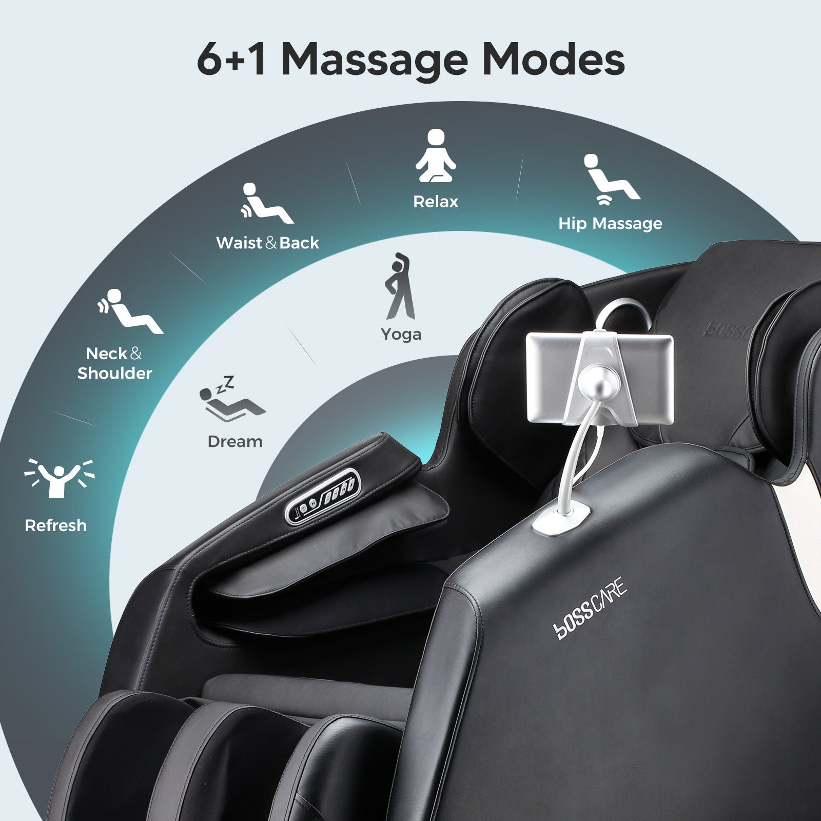 BOSSCARE 2023 New Massage Full Body Chairs with AI Voice, App Control Zero Gravity Shiatsu Recliner Massage Chair Black - Free Shipping - Aurelia Clothing