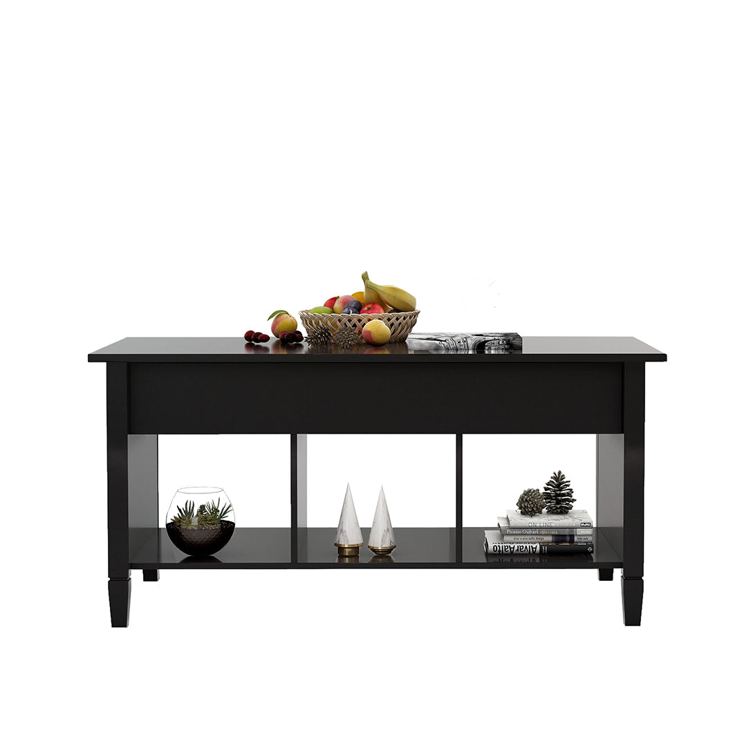 Lift Top Coffee Table-Black - Free Shipping - Aurelia Clothing