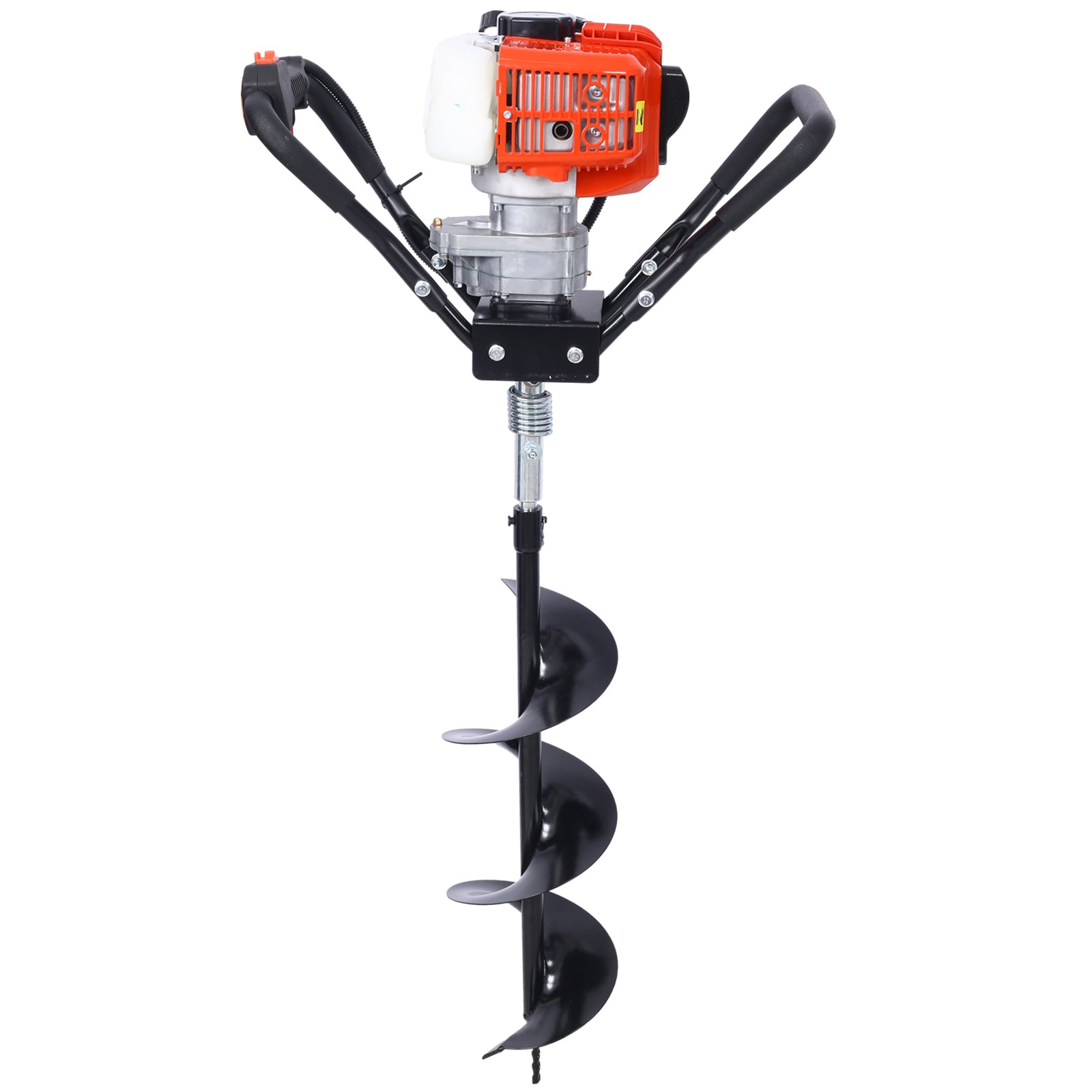 Post Hole Digger, 43cc  Post Hole Digger, Gas Powered Earth Digger with 6&8" and absorber,Earth Auger Drill Bit, 30 inch Long Alloy Steel Auger, for Farmland, Garden and Plant, EPA Certificat - Aurelia Clothing