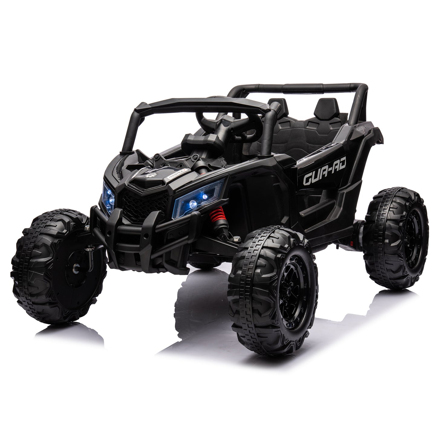 12V Ride On Car with Remote Control,UTV ride on for kid,3-Point Safety Harness, Music Player (USB Port/Volume Knob/Battery Indicator), LED Lights, High-Low Speed Switch - Off-Road Adventure f - Aurelia Clothing