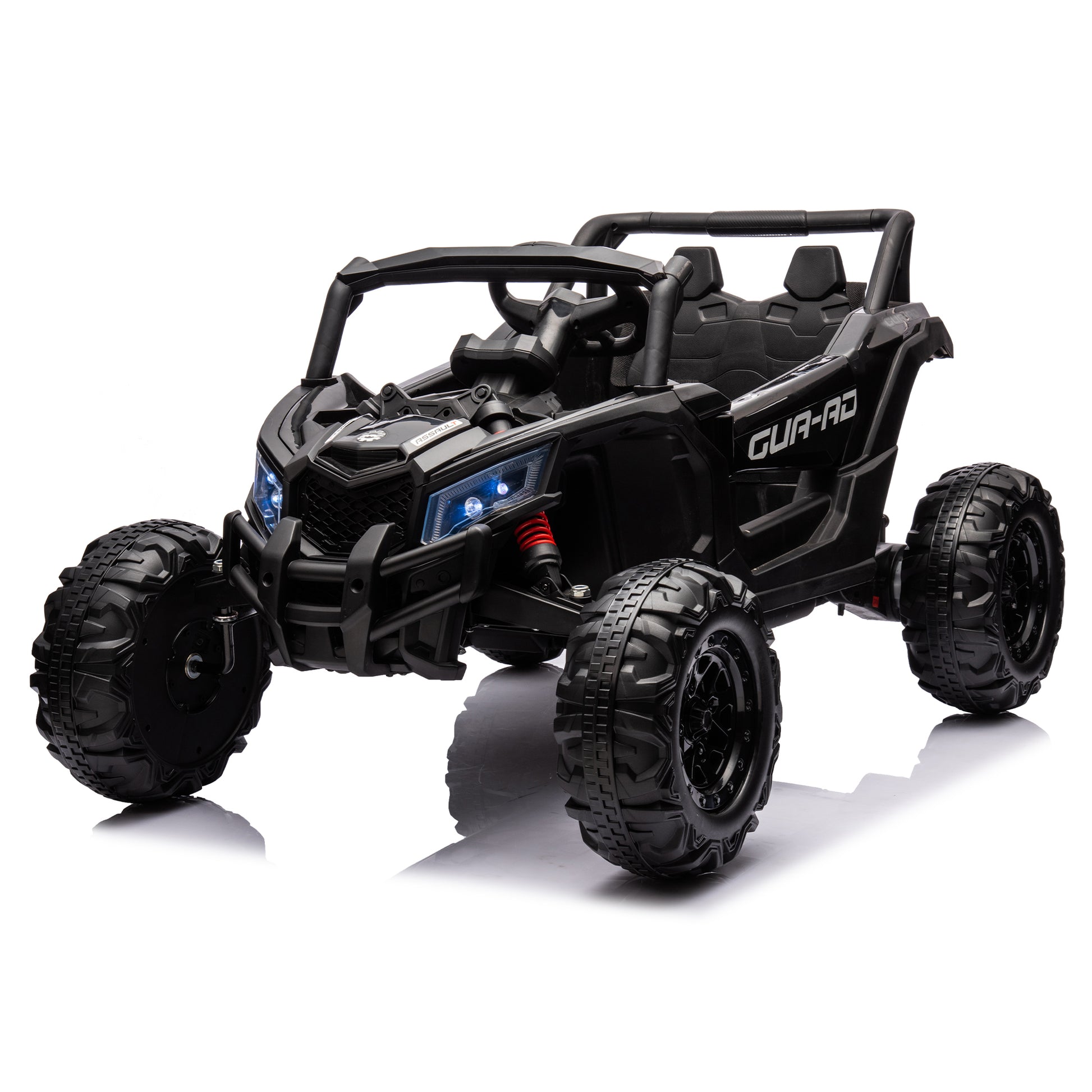 12V Ride On Car with Remote Control,UTV ride on for kid,3-Point Safety Harness, Music Player (USB Port/Volume Knob/Battery Indicator), LED Lights, High-Low Speed Switch - Off-Road Adventure f - Aurelia Clothing