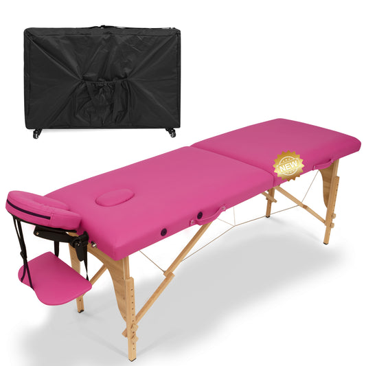 Massage Table Portable Massage Bed Lash Bed with Carrying Case SPA Table Height Adjustable, Salon Bed Face Cradle Bed - Free Shipping - Aurelia Clothing