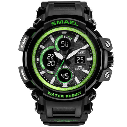 SMAEL 1708B Sport Watches Waterproof Men Watch LED Digital Watch Military Male Clock Relogio Masculino erkek kol saati Men Watch - Free Shipping - Aurelia Clothing