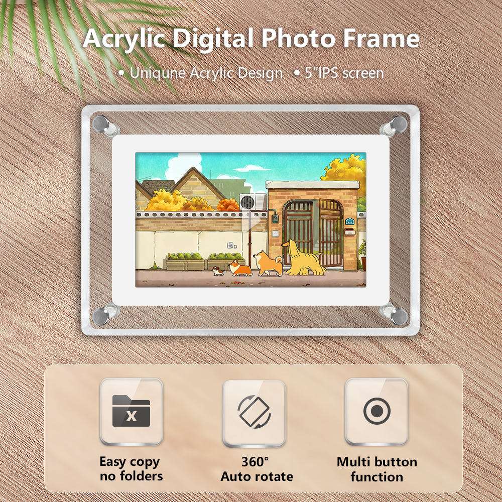 5 inch HD 1080p Digital Photo Frame Advertising Machine Video Picture Player Picture Display Publicity Player - Free Shipping - Aurelia Clothing