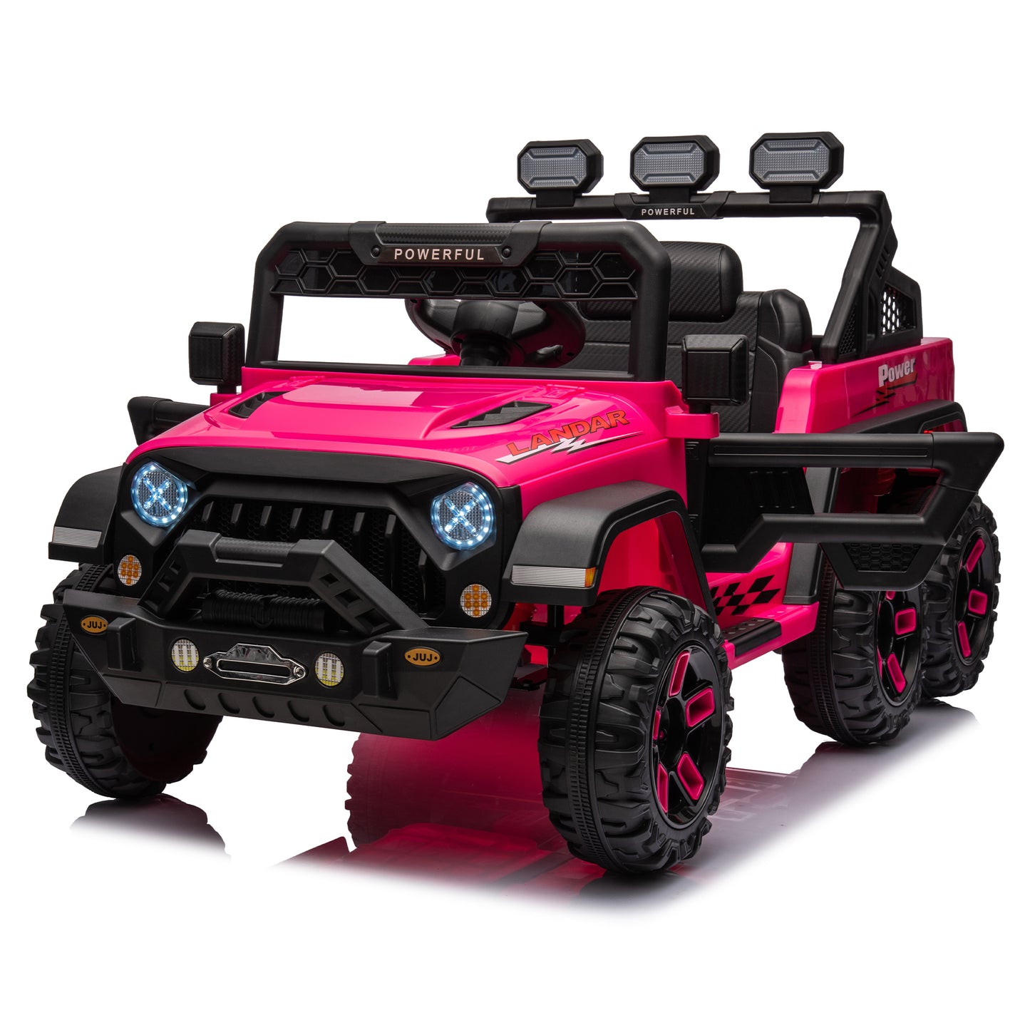 24V Ride On Large PickUp Truck car for Kids,ride On 4WD Toys with Remote Control,Parents Can Assist in Driving,Bluetooth music version,Pickup truck design with spacious storage in the rear. - - Aurelia Clothing