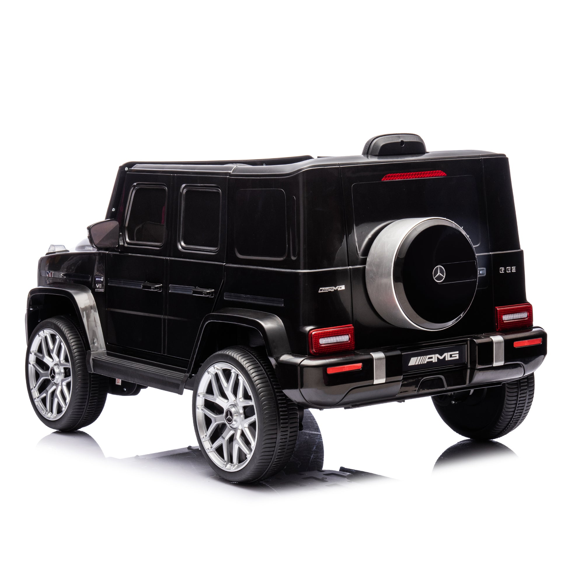 Licensed Mercedes Benz G63 Kids Ride On Car, 12V Electric Vehicle with Remote Control, Double Open Doors, Music, Bluetooth, Wheels Suspension, Battery Powered for Children Boy Girl (Black) -  - Aurelia Clothing