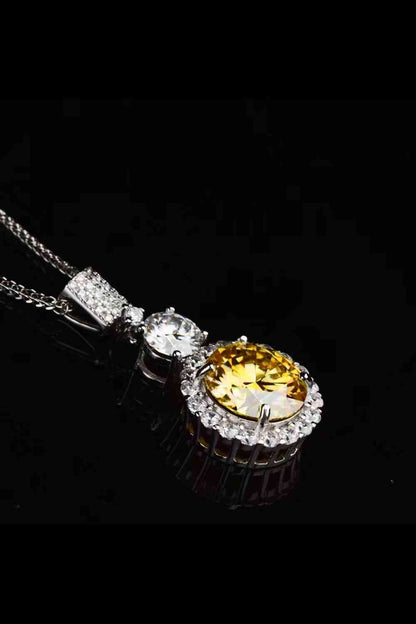 6 Carat Moissanite Pendant Necklace - Aurelia Clothing