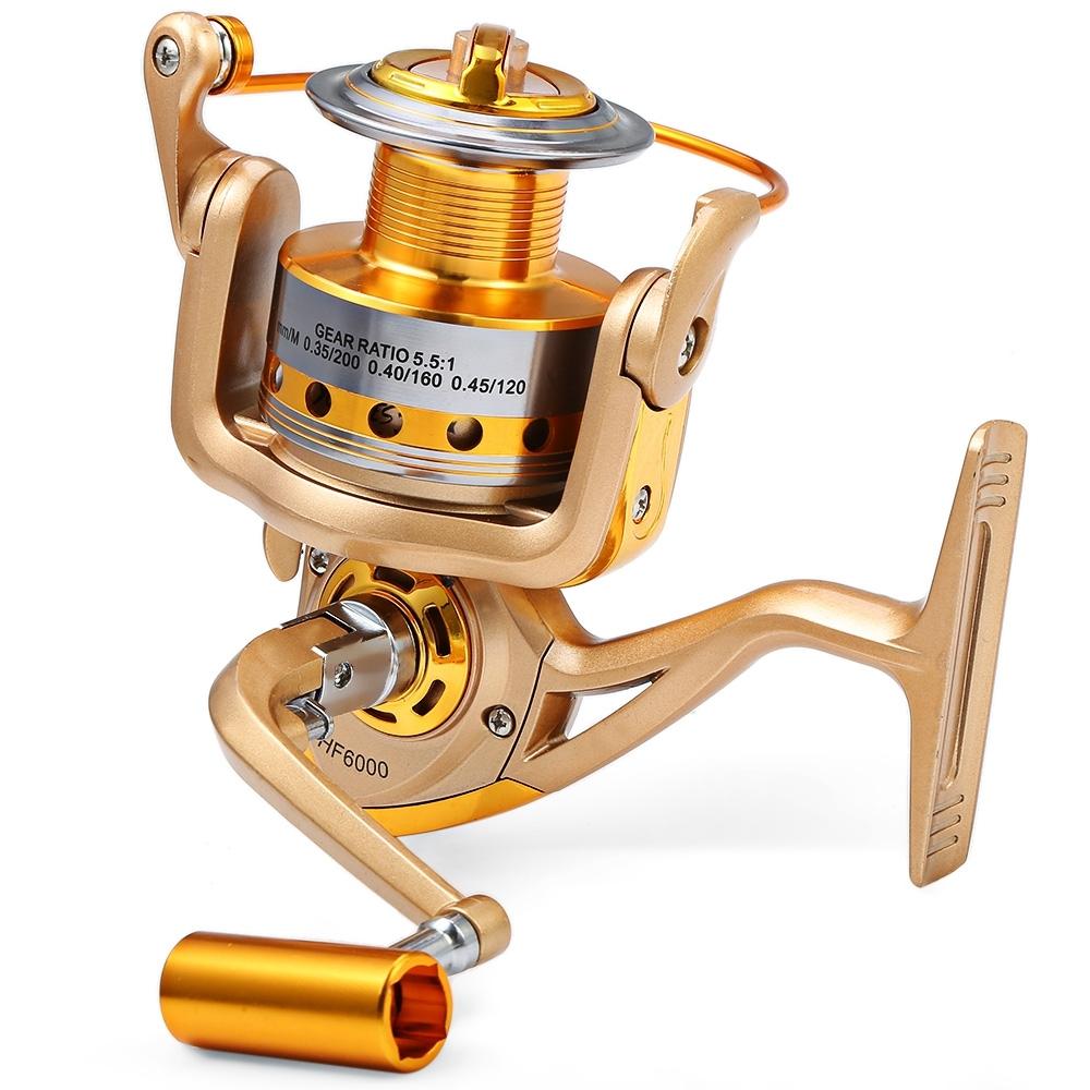 YUMOSHI HF 1000 - 7000 Fishing Reel Metal Spool Spinning Fishing Reels Folding Arm 10-Ball Bearing 5.5 : 1 Fly - Free Shipping - Aurelia Clothing