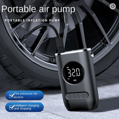 New Car Portable Inflator Pump Mini Bicycle Electric Tire Handheld Wireless Charging Super Car Inflator Pump - Free Shipping