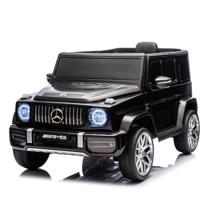 Licensed Mercedes Benz G63 Kids Ride On Car, 12V Electric Vehicle with Remote Control, Double Open Doors, Music, Bluetooth, Wheels Suspension, Battery Powered for Children Boy Girl (Black) -  - Aurelia Clothing