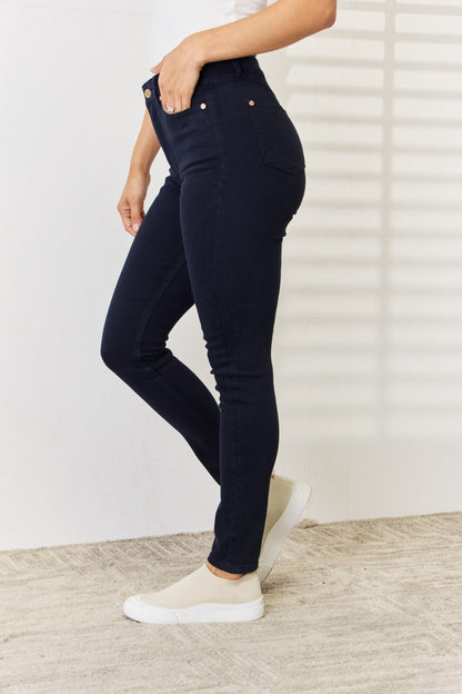 Judy Blue Full Size Garment Dyed Tummy Control Skinny Jeans - Aurelia Clothing