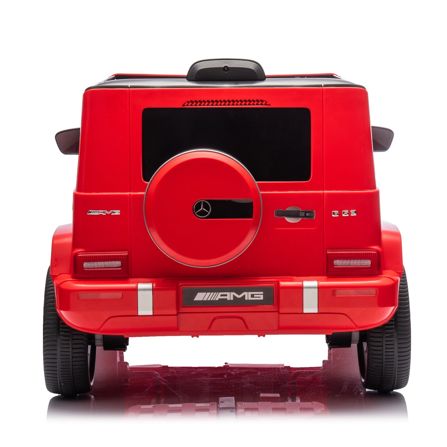 Licensed Mercedes Benz G63 Kids Ride On Car, 12V Electric Vehicle with Remote Control, Double Open Doors, Music, Bluetooth, Wheels Suspension, Battery Powered for Children Boy Girl (Red) - Aurelia Clothing