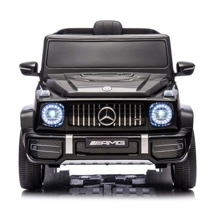 Licensed Mercedes Benz G63 Kids Ride On Car, 12V Electric Vehicle with Remote Control, Double Open Doors, Music, Bluetooth, Wheels Suspension, Battery Powered for Children Boy Girl (Black) -  - Aurelia Clothing