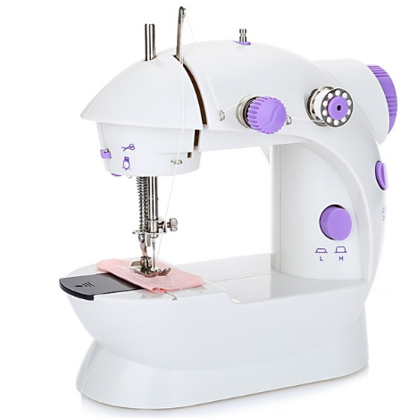 Mini Electric Handheld Sewing Machine Dual Speed Adjustment with Light Foot AC100-240V Double Threads Pendal Sewing Machine - Free Shipping - Aurelia Clothing