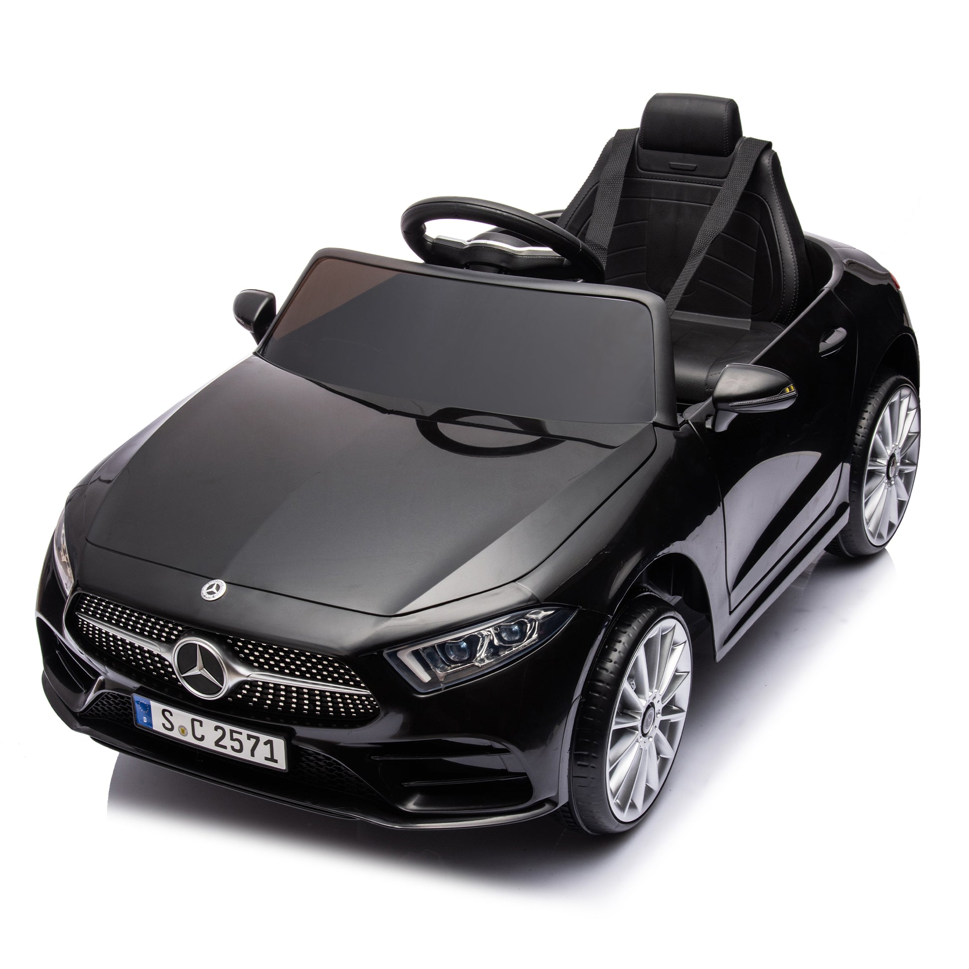 12V Kids Ride On Car w/ Parents Remote Control,Licensed Mercedes-Benz CLS 350 for Kids,Four Wheel Suspension,Power Display,Music,Volume Control,LED Lights,MP3,USB/SD for Kids 37-95 months. -  - Aurelia Clothing