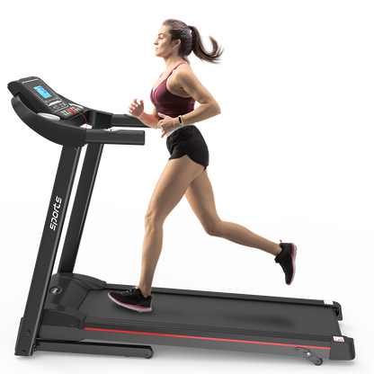 Fitshow App Home Foldable Treadmill with Incline, Folding Treadmill for Home Workout, Electric Walking Running Treadmill Machine 5" LCD Screen 250 LB Capacity Bluetooth Music - Free Shipping - Aurelia Clothing