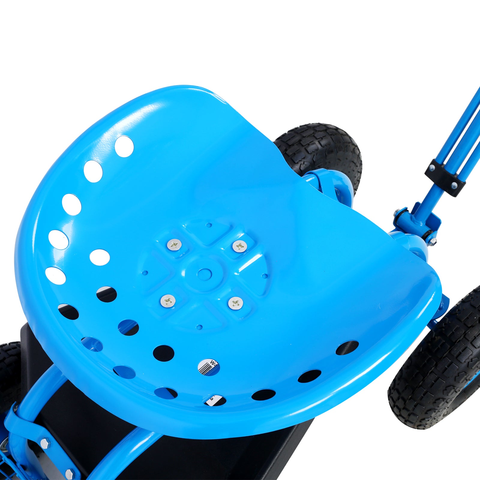 Rolling Garden Scooter Garden Cart Seat with Wheels and Tool Tray, 360 Swivel Seat,Blue - Free Shipping - Aurelia Clothing