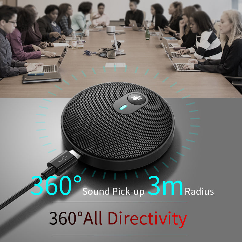 360° Pickup Video Voice Call USB Omnidirectional Microphone Video Conference Microphone Webcast Microphone - Free Shipping - Aurelia Clothing