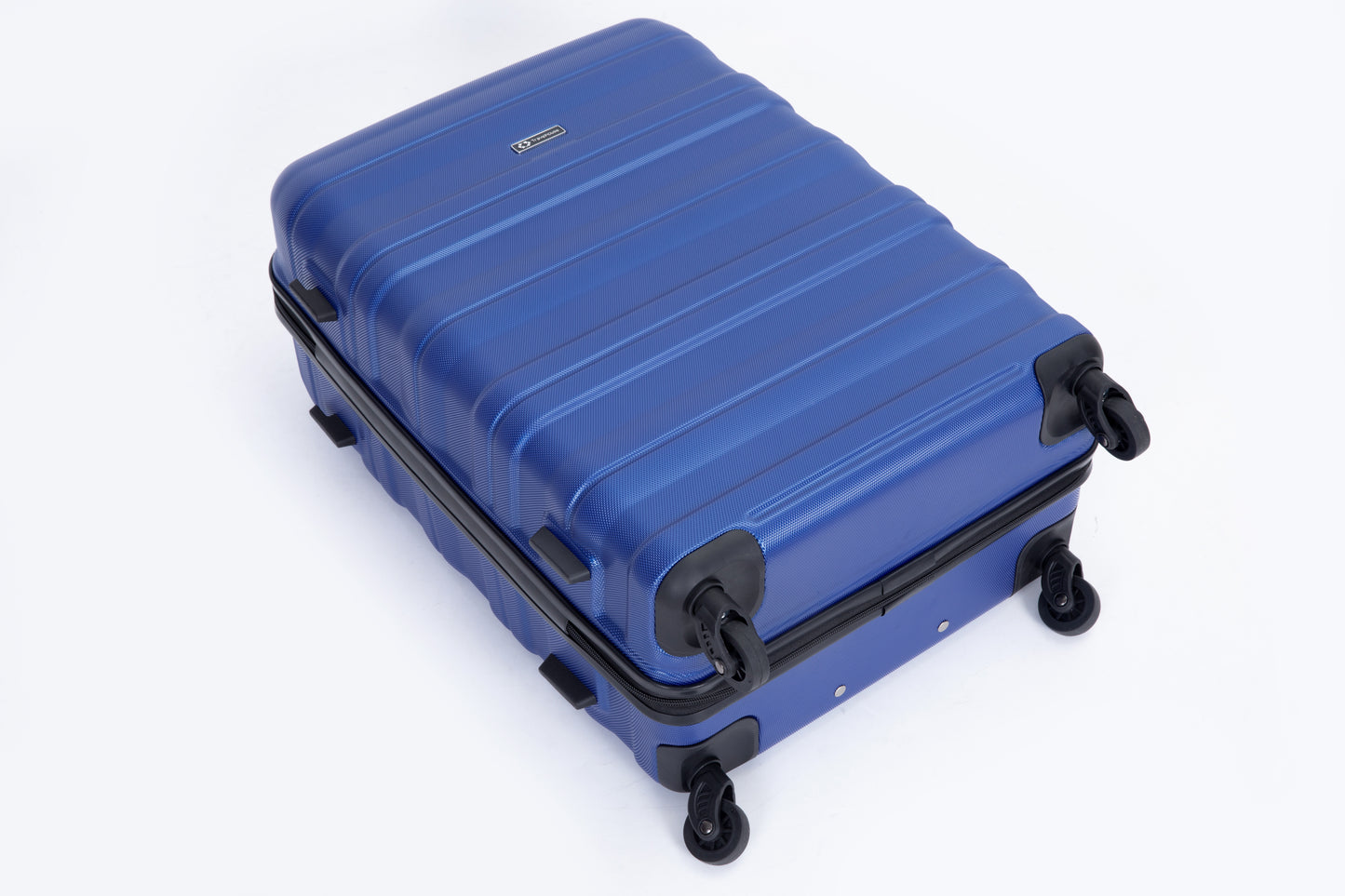 3 Piece Luggage Sets PC Lightweight & Durable Expandable Suitcase with Two Hooks, Spinner Wheels, TSA Lock, (21/25/29) Dark Blue - Free Shipping - Aurelia Clothing