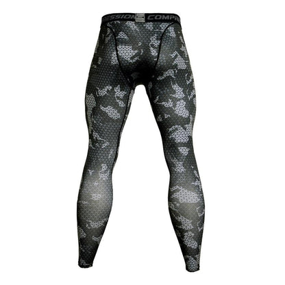 Mens Camo Compression Pants Fit wear Jogging Leggings -  Free Shipping - Aurelia Clothing