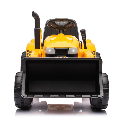 12V Kids Ride on Tractor Electric Excavator Battery Powered Motorized Car for Kids Ages 3-6, wiFront th Loader, Digging Handle, Remote Control, & Bright Headlight, Yellow - Free Shipping - Aurelia Clothing